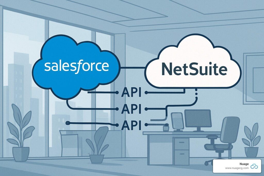 how to do netsuite and salesforce integration using salesforce api