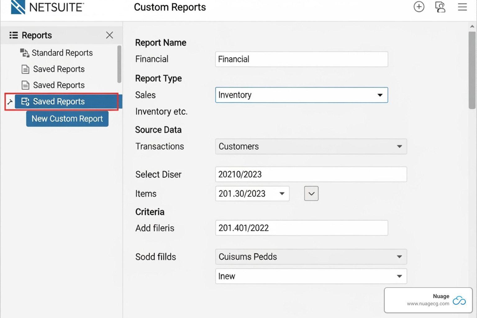 how to create custom reports in netsuite