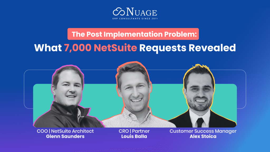 NetSuite optimization post go-live